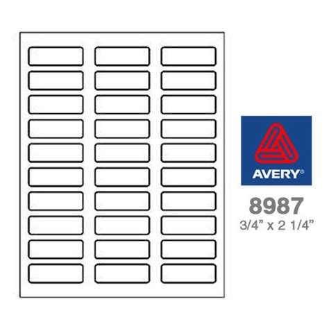Label Avery 8987