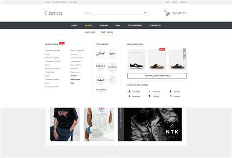 Cadiva Shop - Multi Concept PSD Templates | Psd templates, Shopping, Templates