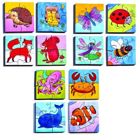 Pack Of 3 4 Piece Puzzles Puzzles And Games From Early Years Resources Uk