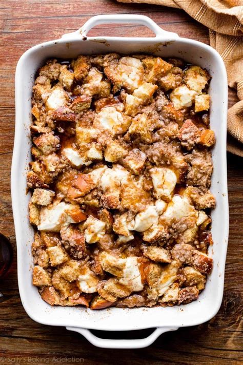 Baked Cream Cheese French Toast Casserole Sallys Baking Addiction