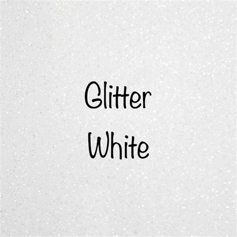 Siser Glitter Htv White Craft Enablers