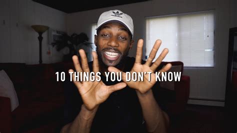10 things you don t know about me youtube