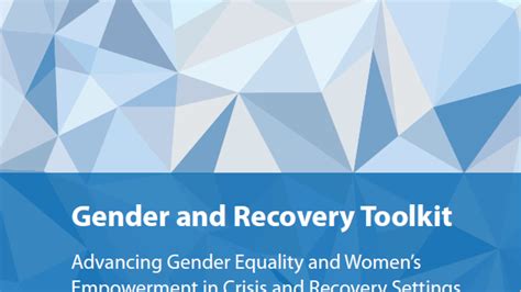 undp gender and recovery toolkit united nations development programme