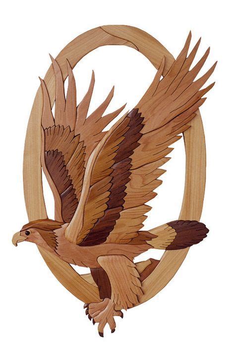 Intarsia Woodworking Pattern Eagle By Gielishwoodsculpture