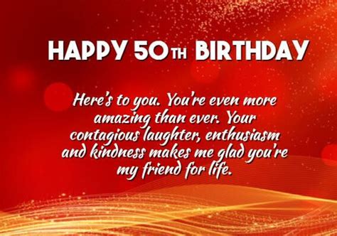 Happy 50th Birthday Wishes Quotes Messages Status And Images The