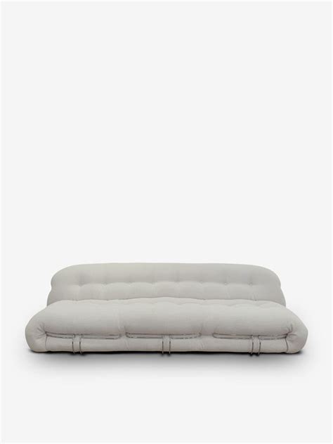 Cassina Soriana Seater Sofa In Tess Look Corda By Cassina Furniture New Seating Afra
