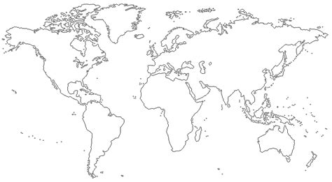 Croqui Del Mapa Mundi Para Colorear Imagui