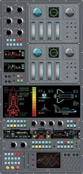 Wall decorations for home sticker charts spaceship clipart. Spaceship Control Panel Wall Mural | Spaceship interior ...