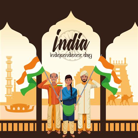 India independence day card 657127 Vector Art at Vecteezy