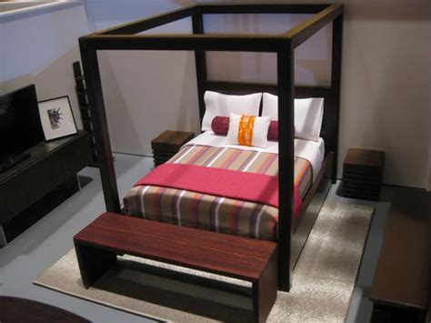 Beautiful finish work and the natural oak color will add. miniature modern bedroom furniture | Dollhouse | Pinterest ...