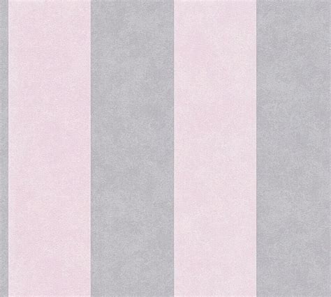 Vinyl Stripe Rose Pink Grey Pink Stripe Wallpaper Grey Striped