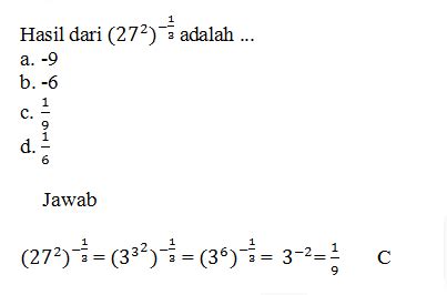 Contohnya perpangkatan ab=c, maka untuk menghitung nilai c kita dapat menggunakan logaritma seperi di bawah ini RUMAH CERIA MATEMATIKA: Cara Menyelesaikan Soal Pangkat ...