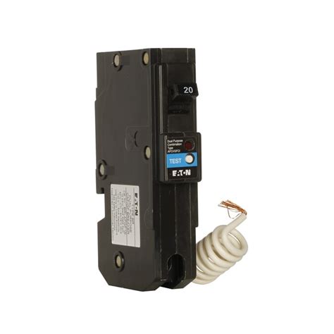 Eaton Type Br 20 Amp 1 Pole Dual Function Afcigfci Circuit Breaker At