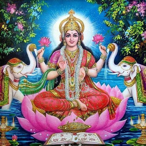 Lakshmi Goddess Of Love Prosperity And Wealth Poster Print Etsy