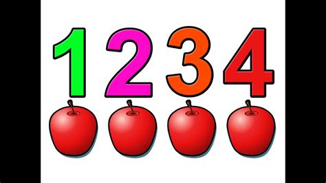 Counting Apples Education For Children And Babies Kids Learn To