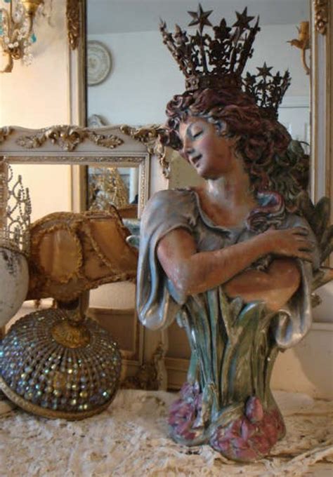 On Reserve For Lazypro Art Nouveau Goddess Chalkware Bust Etsy Art