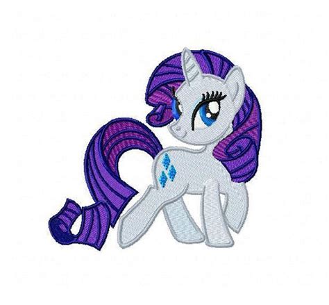 My Little Pony Rarity Embroidery Design By