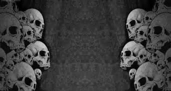 Download Grungy Skulls Background Evolutions Black And White Skulls