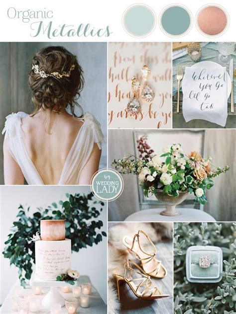 When paired with a bolder color like mustard, you create a comforting but rich color scheme. Organic Meets Metallic in Sage and Rose Gold | Wedding ...