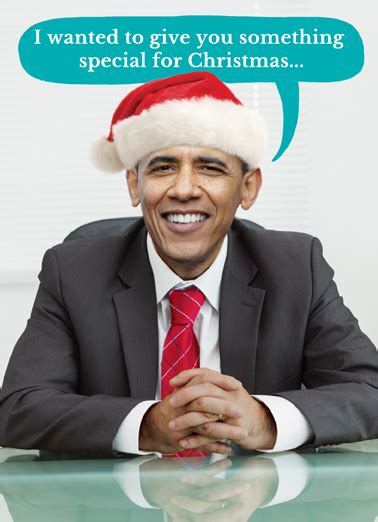 'let's continue working to become even better' politics // december 24, 2019 barack obama encourages giving back on thanksgiving as he shares. Funny Christmas Card - "Obama Christmas Hope" from ...