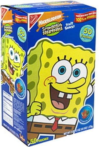 Nabisco Spongebob Squarepants Assorted Flavors Fruit Snacks 50 Ea