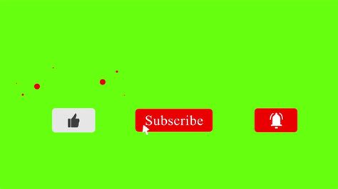 Like And Subscribe Lower Thirds Button Green Screen Free Download