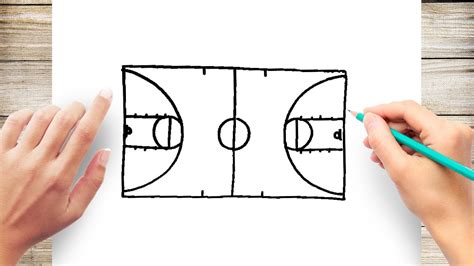 Basketball Court Drawing