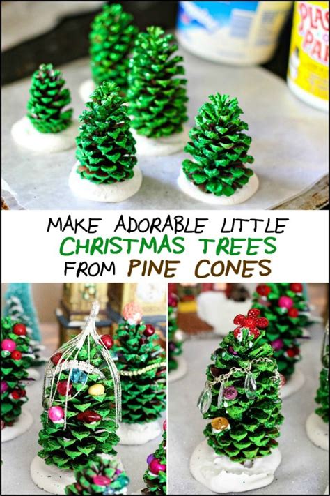 How To Make A Mini Christmas Tree From Pine Cones Craft Projects For