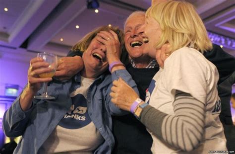 In Pictures Scottish Independence Referendum Results Bbc News