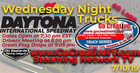 Nbc Sports Nascar Go Creative Streaming Tv Truck Series Race At Daytona