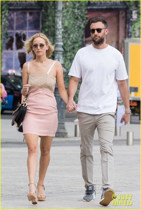 Jennifer Lawrence Cooke Maroney Hold Hands In Paris Photo
