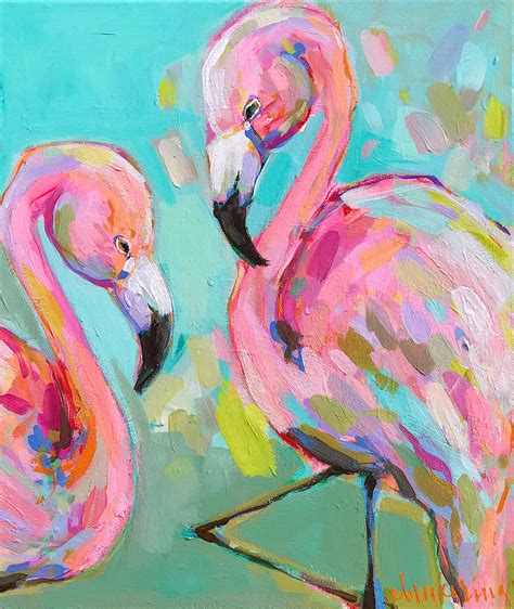 Flamingo Brooke Ring Painting Art Projects Art Painting Flamingo