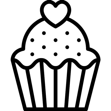 Lovely Cupcake Vector Svg Icon Svg Repo