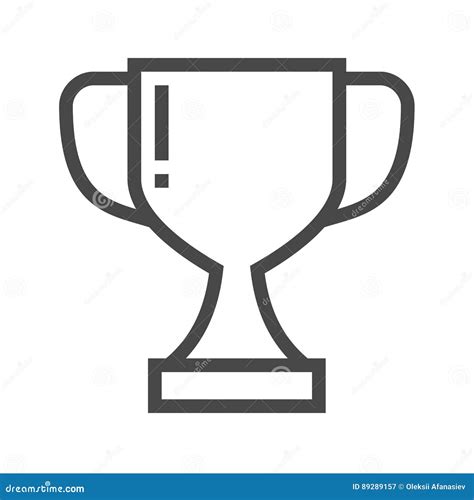 Winner Cup Vector Icon Stock Vector Illustration Of Competitive 89289157