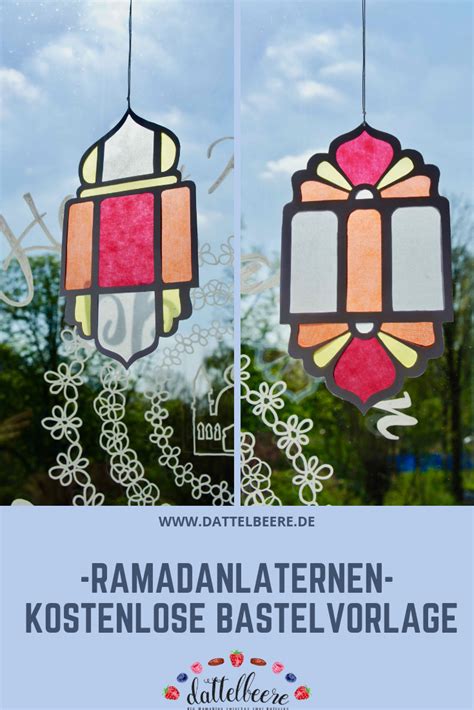 Laternen Als Fensterdekoration Für Den Ramadan Dattelbeerede