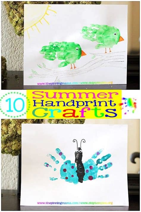 10 Summer Handprint Crafts The Pinning Mama