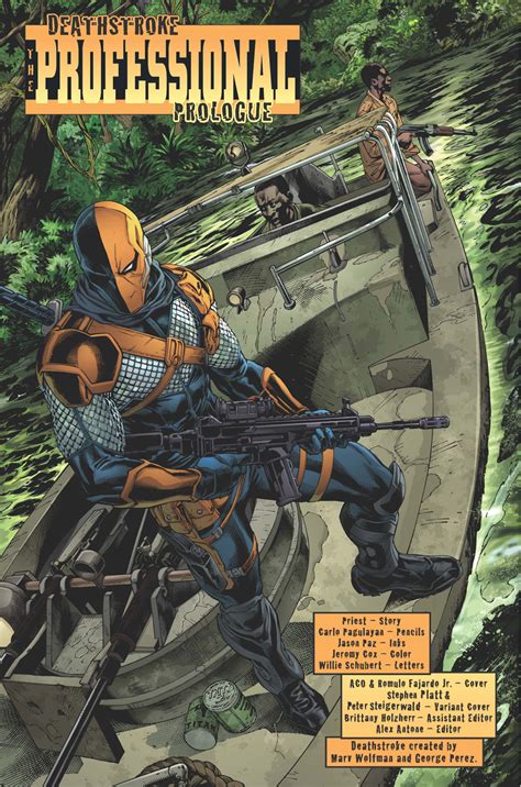 Weird Science Dc Comics Preview Deathstroke Rebirth 1