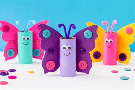 Wrap each tube in brown packing paper to keep dirt from spilling out the bottom, and secure. Toilet Paper Roll Butterfly - The Best Ideas for Kids