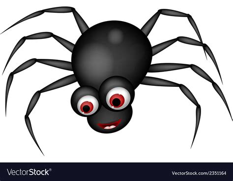 Funny Spider Cartoon Royalty Free Vector Image