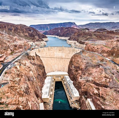 Hoover Dam On The Colorado River The Usa Stock Photo Alamy