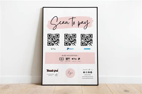 Canva Printable Scan To Pay Sign Gráfico Por Haffa Studio · Creative