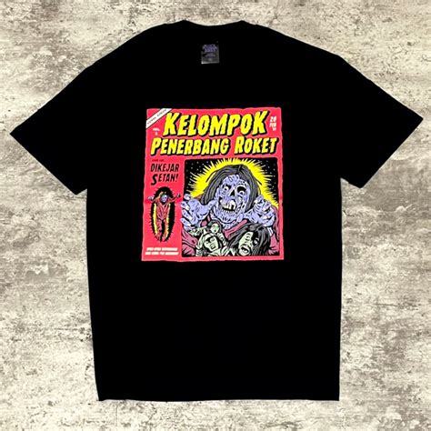 Jual Kelompok Penerbang Roket Gentayangan Tshirt Black Original Merchandise Shopee Indonesia