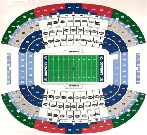 New Dallas Cowboys Stadium Arlington Seating Chart1 Gem Hospitality