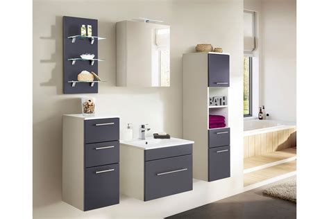 Stilvoll elegante badezimmer in weiß. Posseik Badezimmer Viva weiß/ anthrazit Seidenglanz ...