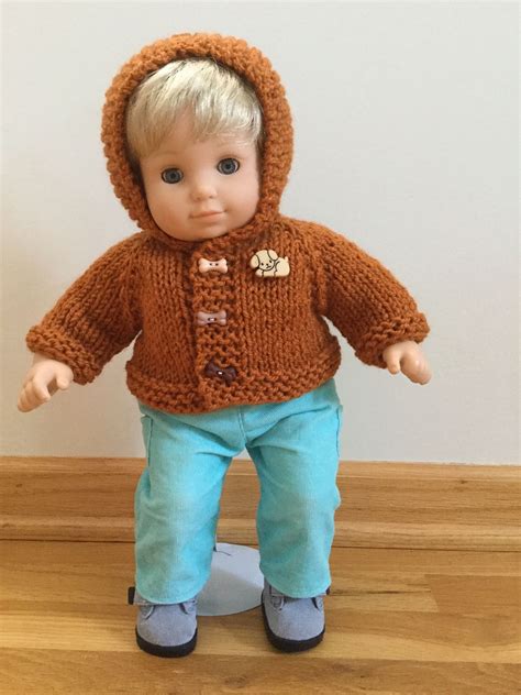 One example of the from the casual slacks and top to an office suit. 15" Baby Doll Hooded Sweater | Baby doll clothes patterns ...