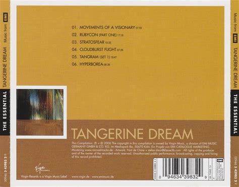 Tangerine Dream The Essential America Dvd