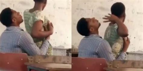 Hot Video Teacher Chops Shs Student In Class
