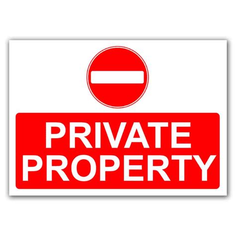 Private Property Sign Signzie