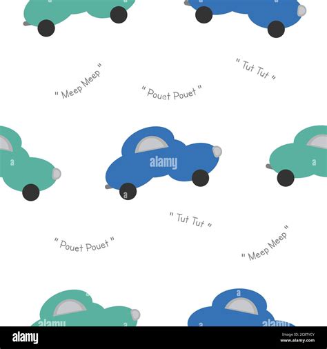 Funny Green And Blue Cars In The Shape Of A Cloud With Car Noise