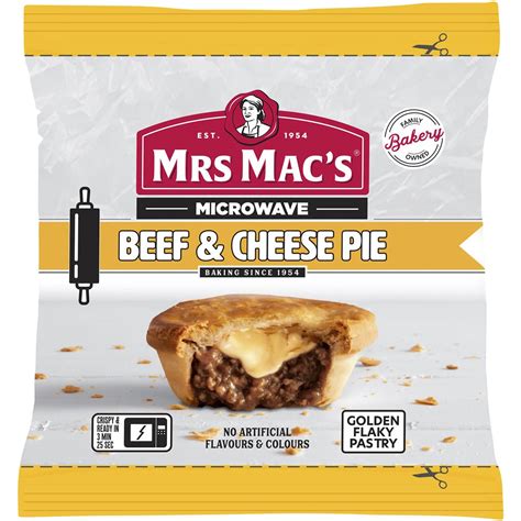 Mrs Macs Microwave Beef And Cheese Pie 175g Woolworths